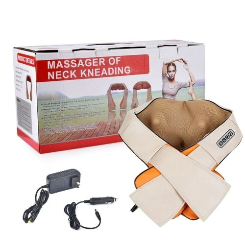 Masajeador Corporal Cervical Cuello Espalda Brazos Electrico Color Beige