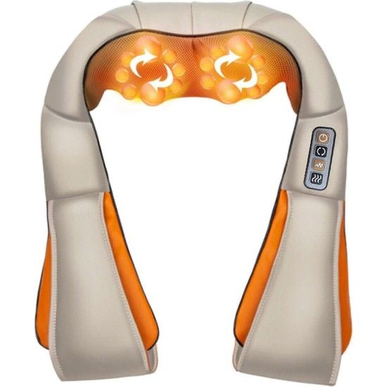 Masajeador Corporal Cervical Cuello Espalda Brazos Electrico Color Beige