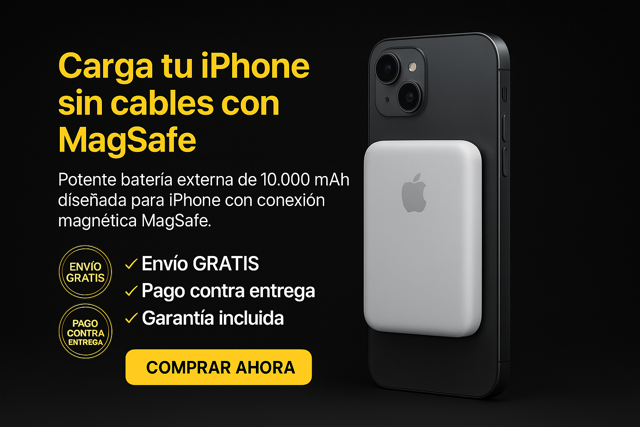 🔋 Apple MagSafe Battery Pack 10.000 – Carga inalámbrica, sin complicaciones